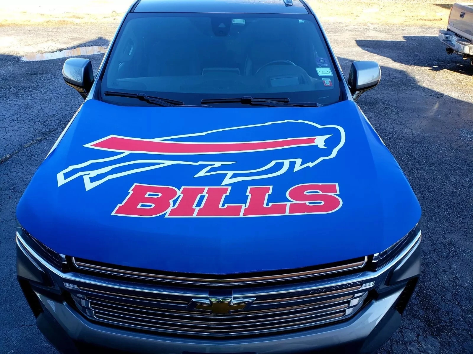 Promotional Custom NFL Car Cover Flag Custom 120*150cm Los Angeles Rams Car Hood Cover Flag Rearview Mirror Cover Flag