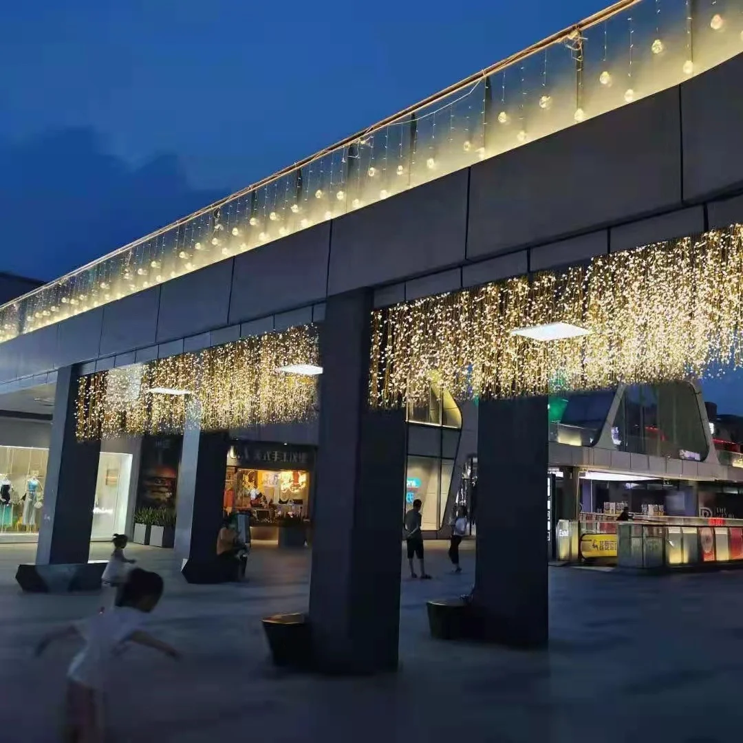 Factory wholesale led twinkle net lights cheap led light stage curtain for wedding