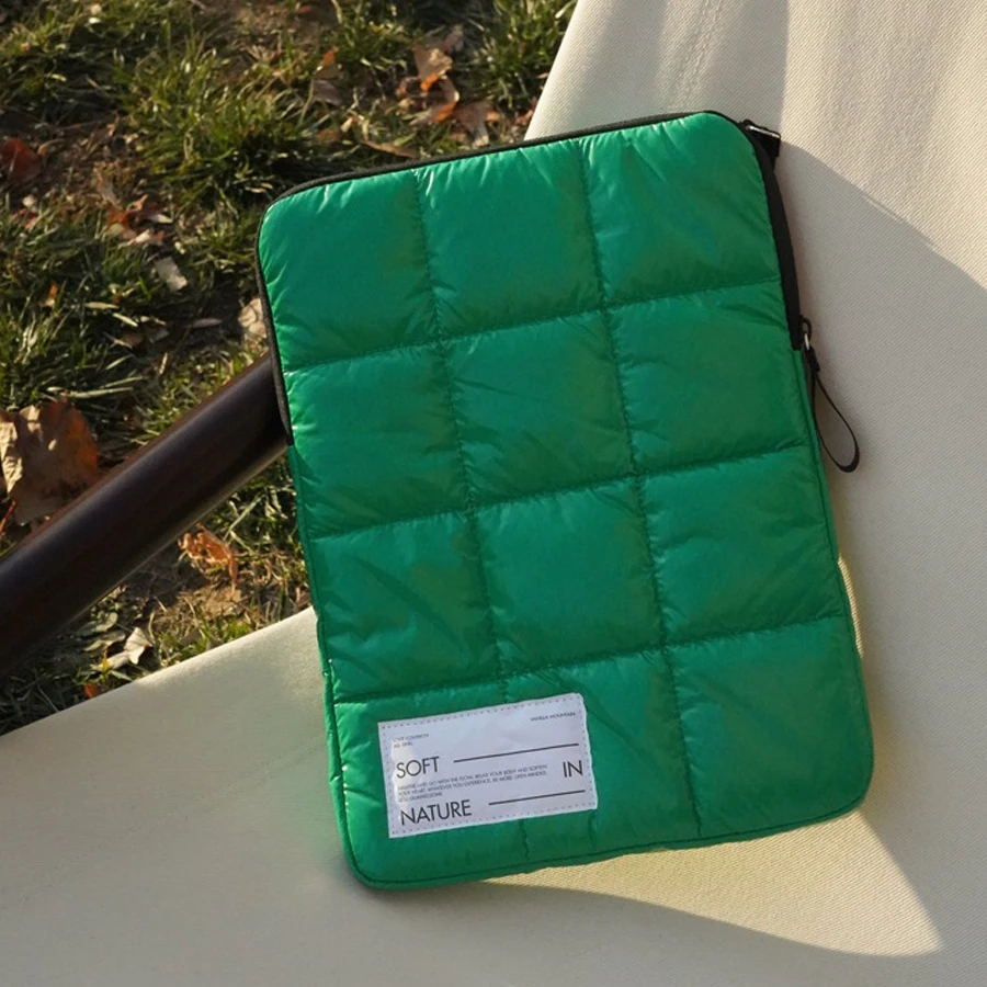 Puffer Quilted Laptop Sleeve Nylon Quilted Laptop Case Bag for MacBook Air 13
