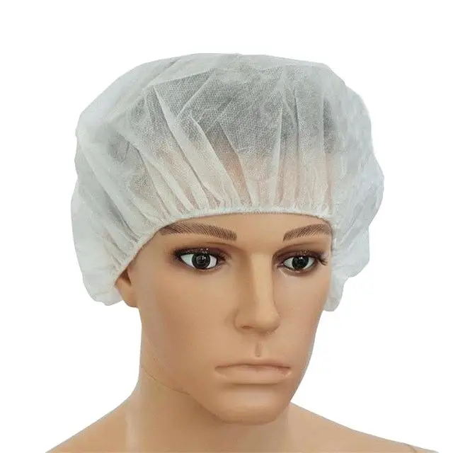Doctor Hat Round Mop Cap Surgical Cap Disposable Bouffant Cap Head Cover