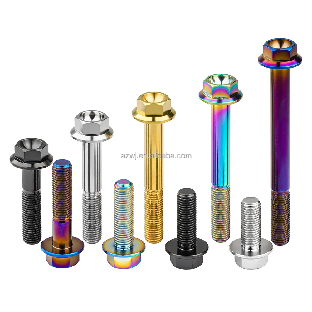 M8 M10 M12 Gr2 Gr5 из углеродистой стали baut титановые болты m8 и гайки сплава шестигранные полировальные с шестигранной головкой Винты