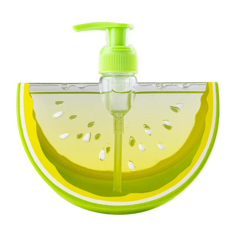 Fruit bottle 350ml watermelon shaped hand liquid soap several colors for choose customized designs