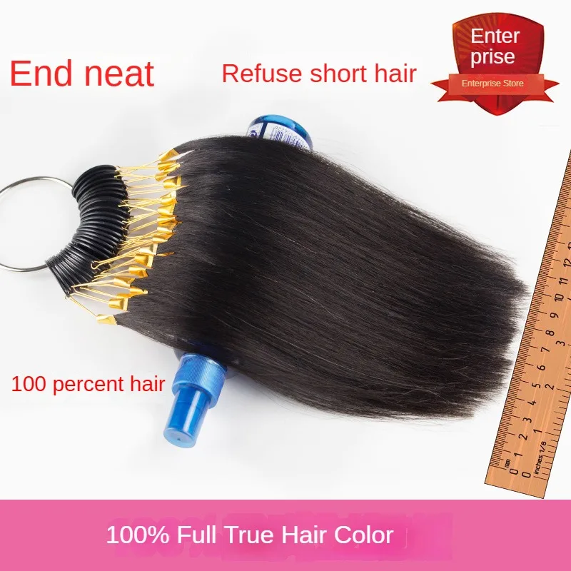 Real hair color plate Color card Hair Clockwork bleach waxing experiment test strip dye real bundle