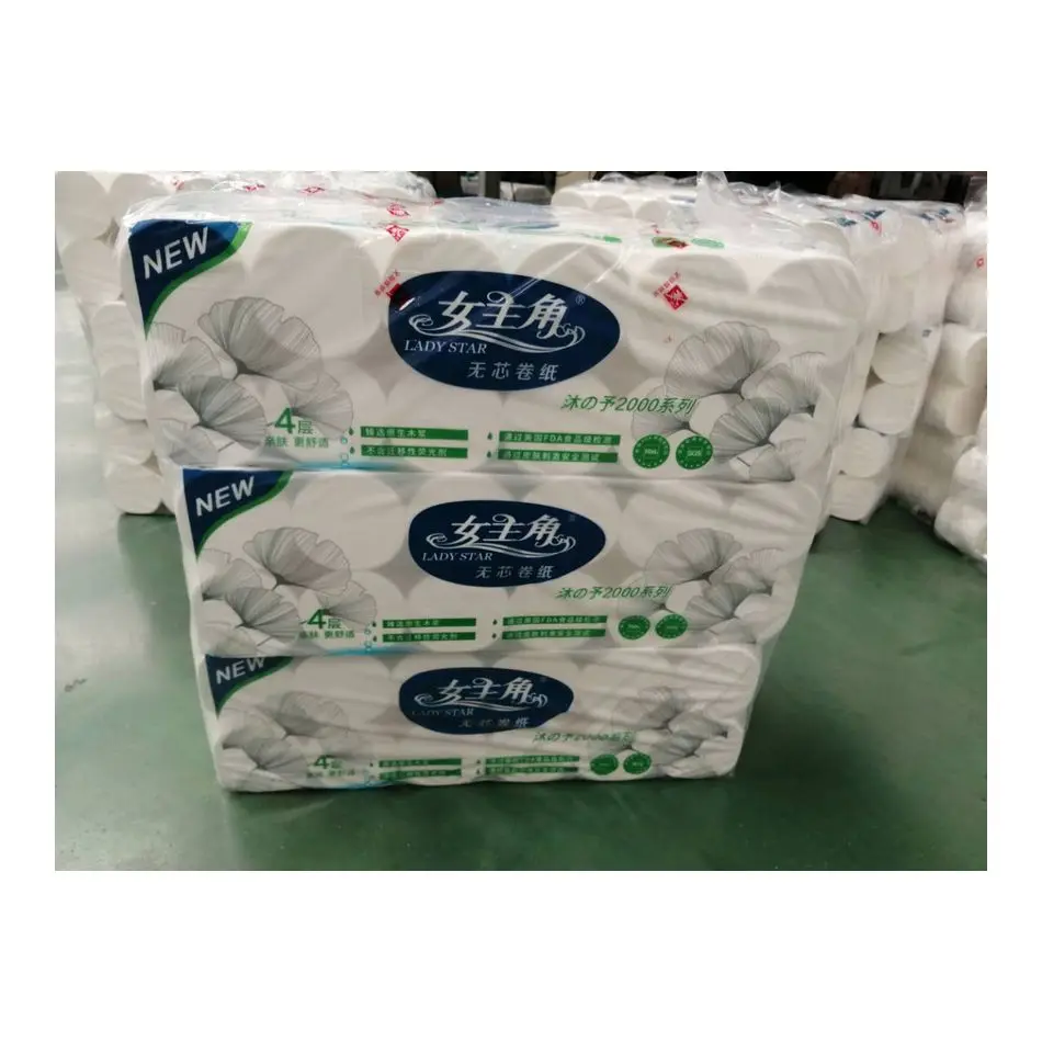 
Wholesale Factory Price Customized White Virgin Wood Pulp Ultra Soft Toilet Paper Roll 