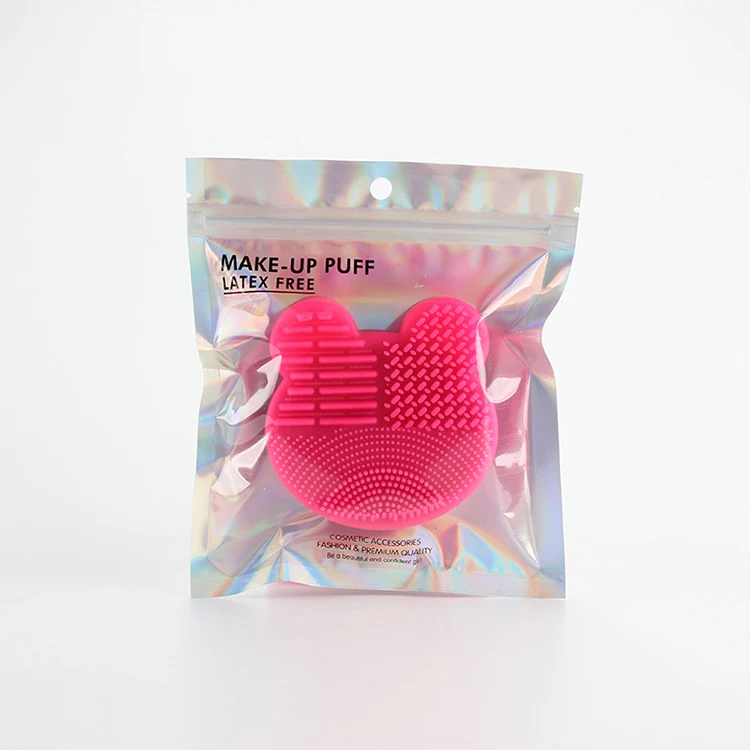 
Silicone Brush Cleaner Make Up Brushes Cleaning Mat Portable Suction Cup Makeup Brush Cleaning Tool 