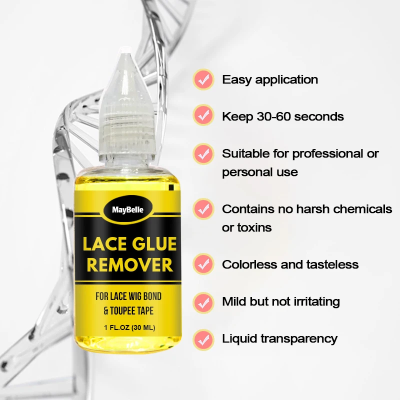 30ml Gentle Foaming Solvent Lace Glue Remover Protect Your Edges Remover And Glue For Lace Wig Melting Spray