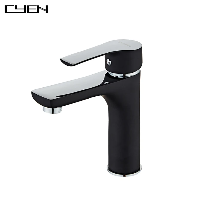 China Factory Price European Style Mini Body Two Handles 3 Hole Bathroom Golden Faucets Colorful Basin Tap Griferia