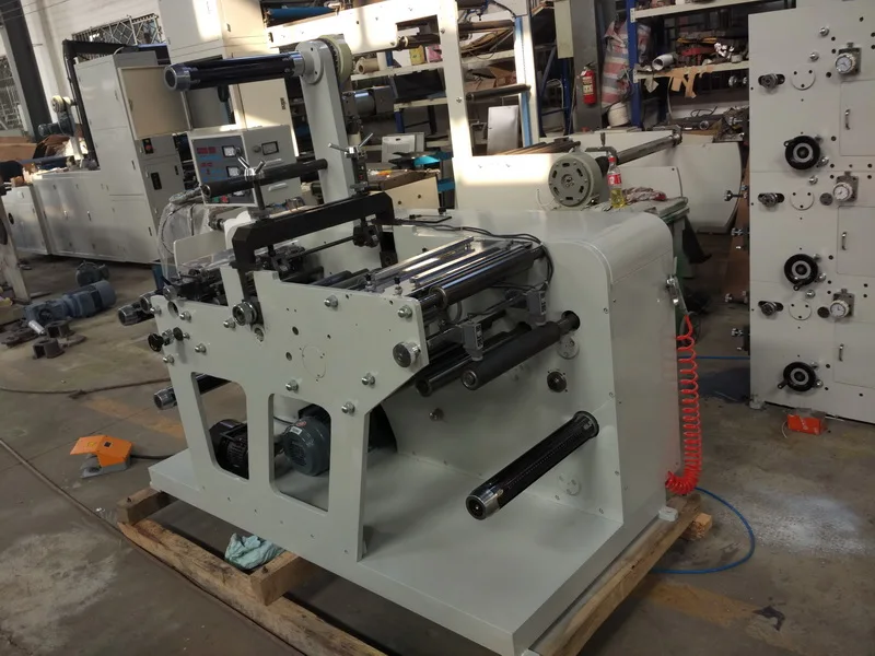 High speed automatic rotary die cutting and  slitting machine