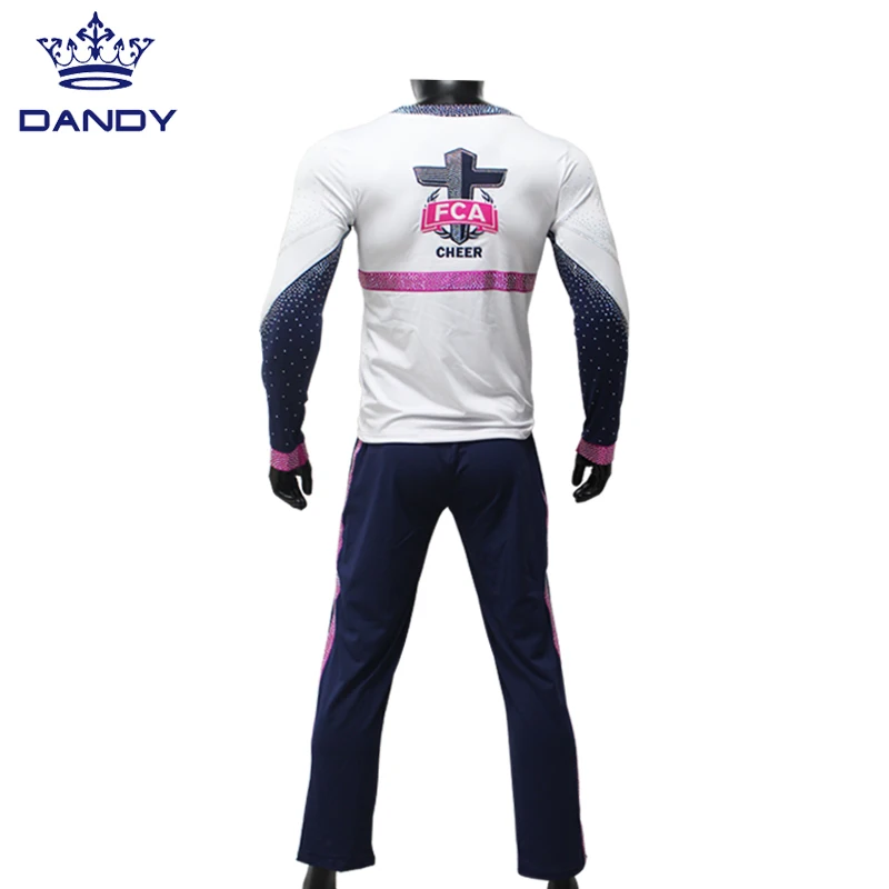 Top Sales cheerleading uniform custom high quality Sublimation Print Cheer uniforms for men