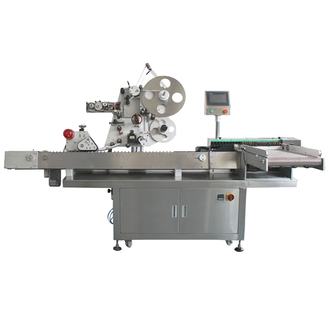 Automatic horizontal label machine for 20ml oral liquid bottle