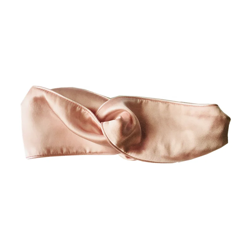 Silk Headband 100% Pure Hair Band Cross Elastic Hairband For Women