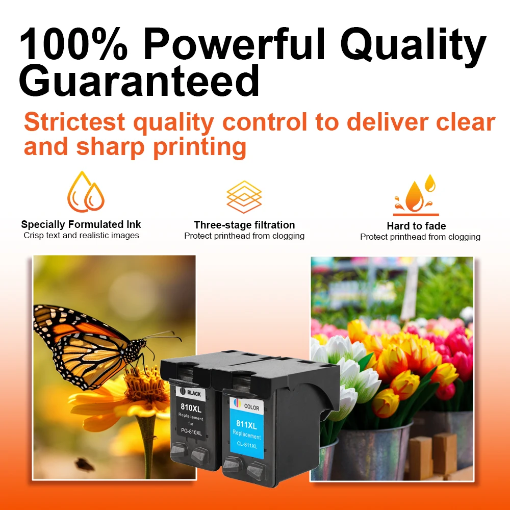 Topjet PG810XL CL811XL PG 810 CL 811 PG810 810XL 811XL Восстановленный цветной чернильный картридж для принтера Canon PIXMA MP258 IP2770
