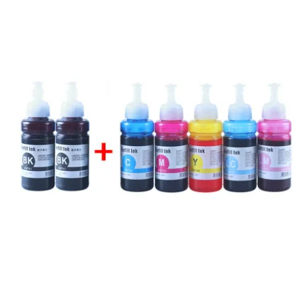 D&H 70ML/BOTTLE Refill Dye Ink 673 672 664 premium refilled ink-jet bulk For Epson Ink L800 L805 L1800 cartridge for printer inkjet
