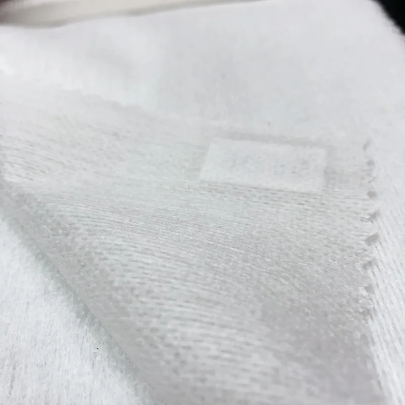 Custom Polyester Fusible Spunlace Nonwoven Non woven Interlining Fabric For Garment