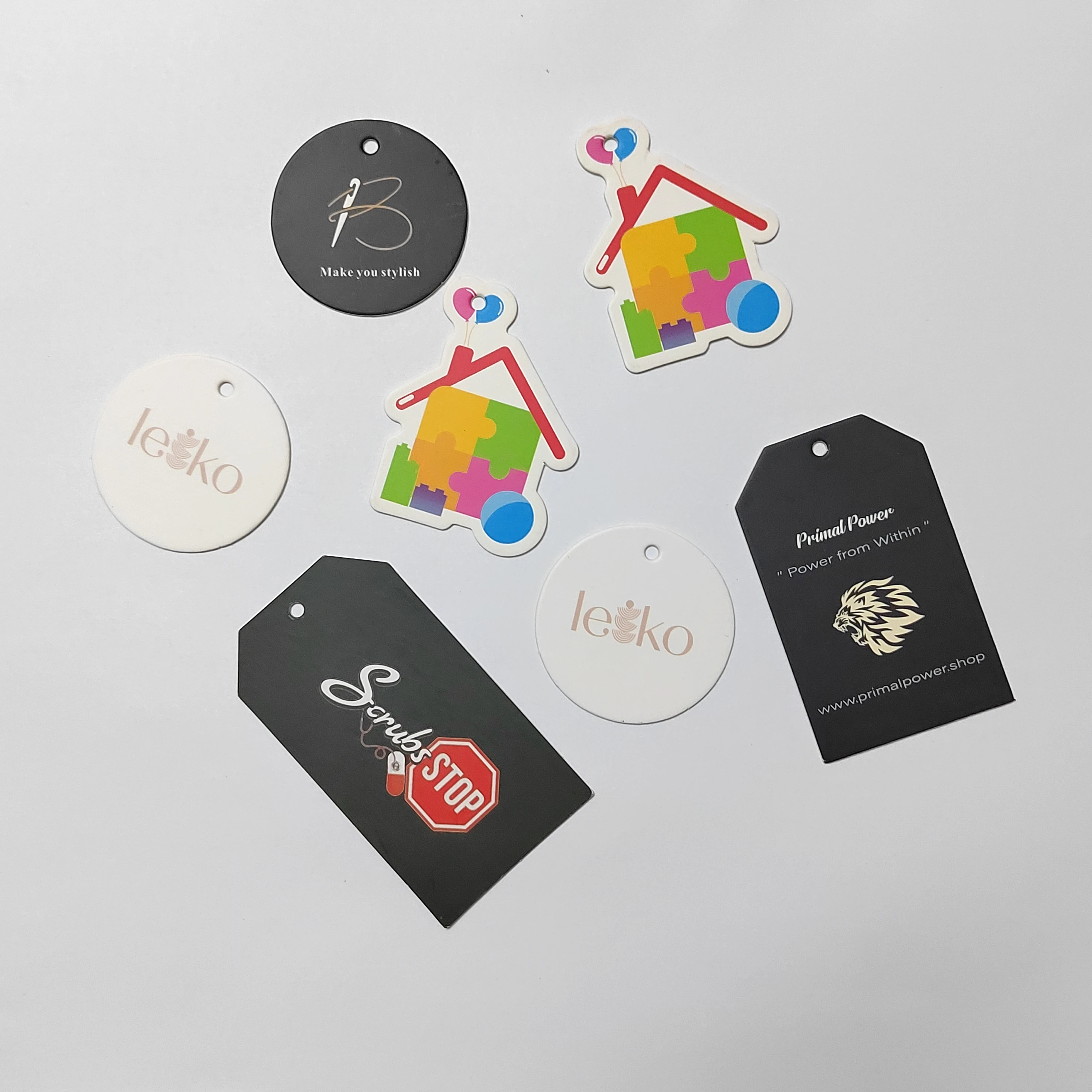 Шнур с тиснением под заказ Золотая фольга печать подвесная бирка квадратные восковые Пластиковые Хлопковые шнуры замком для одежды