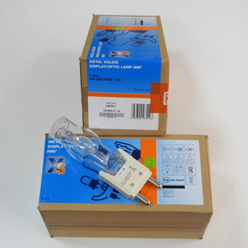 HMI 2500W/SE XS G38 Stage Chasing Light Metal Halide Display/Optic Lamp Bulb Arri Movie Dysprosium Lamp 54070-1