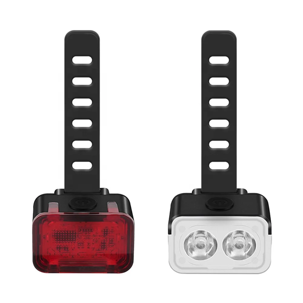 Asafee Super Bright Cycle Front and Back Bicycle Lights USB Rechargeable Durable Waterproof Night Riding Bike LED Lights Set