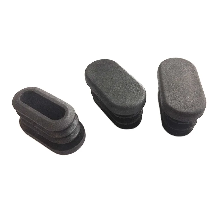 15*30 stainless steel oval pipe plug iron pipe inner plug Plastic Plug for Furniture