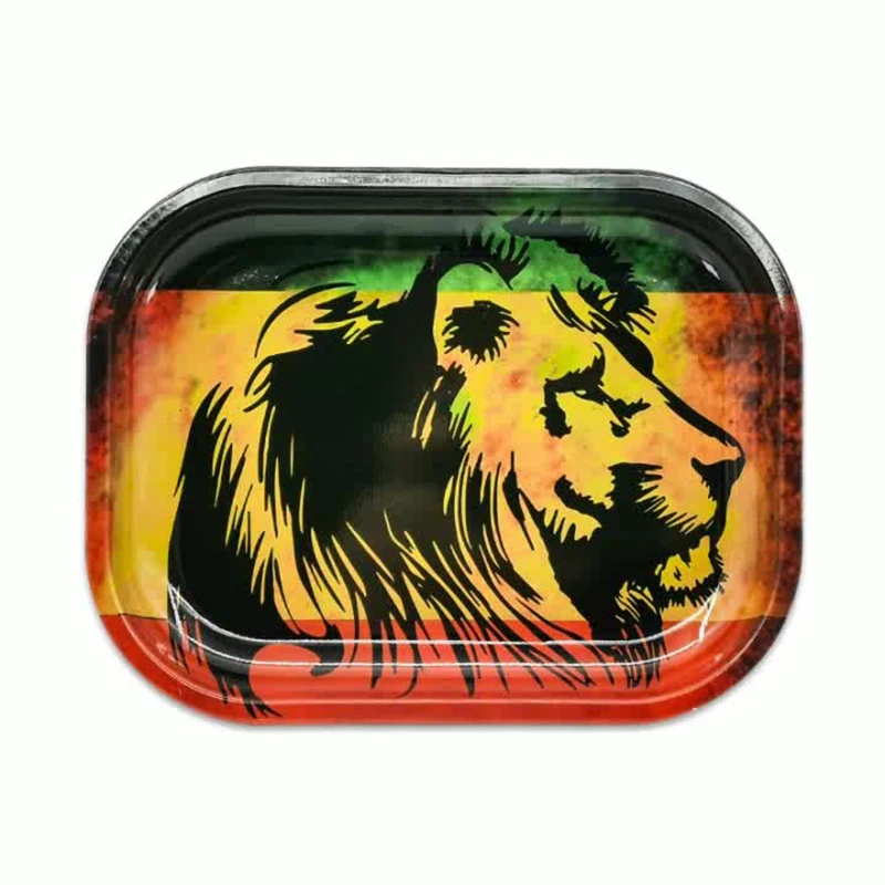 Custom Logo Cigarette Smoking Accessories Wholesale Metal Tobacco Rolling Tray