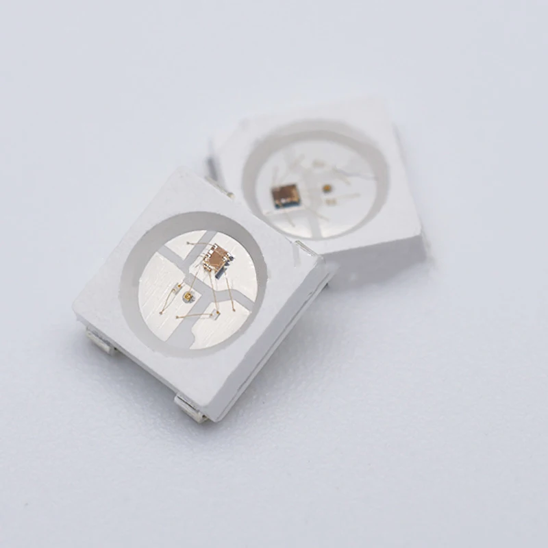 Программируемый 5050 Световой шарик 4-pin RGB волшебный цвет 5 В цветной маркер встроенный ic совместим с ws2812 патч светодиодный светильник