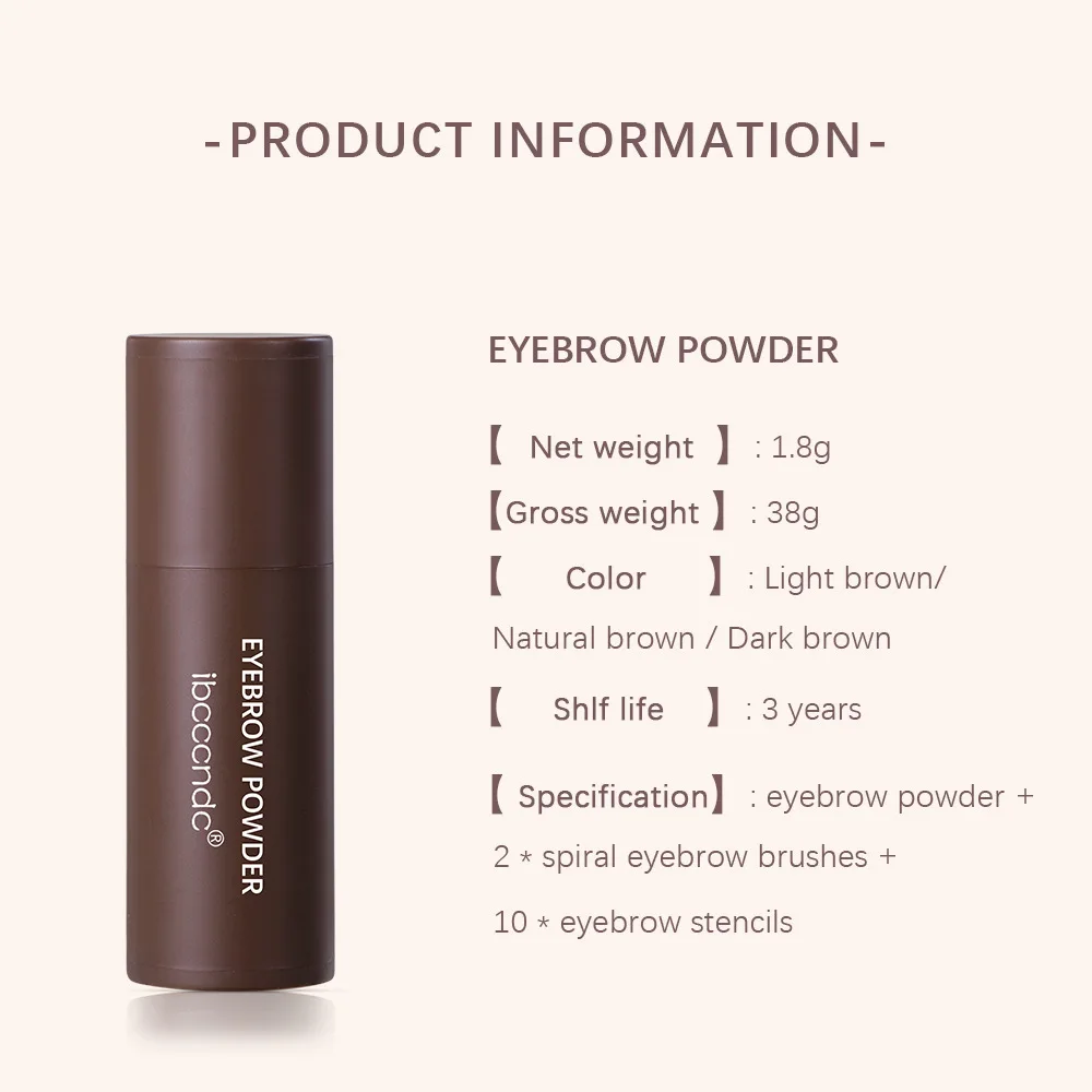 Wholesale Custom Logo 10 MOQ Brow Stamp Shaping Perfect Eyebrow Enhancer Powder Stick Waterproof Eyebrow Stamp Stencil Kit