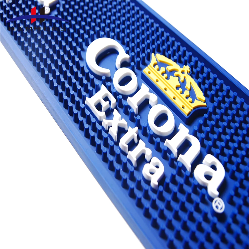 
OEM barware manufacturer promotion wine custom rubber beer drip spill soft PVC bar runner mat 