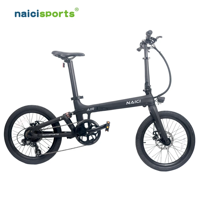 Велосипед Naicisports X2 из углеродного волокна 36 В, складной электрический велосипед с карбоновой рамой