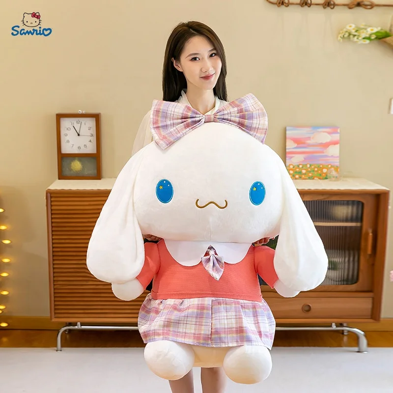 2023 Anime Cartoon Kawali Kuromi KT Cat My Melody Cinnamoroll Pillow Plush Toys Soft Stuffed Dolls For Kids Birthday Gifts