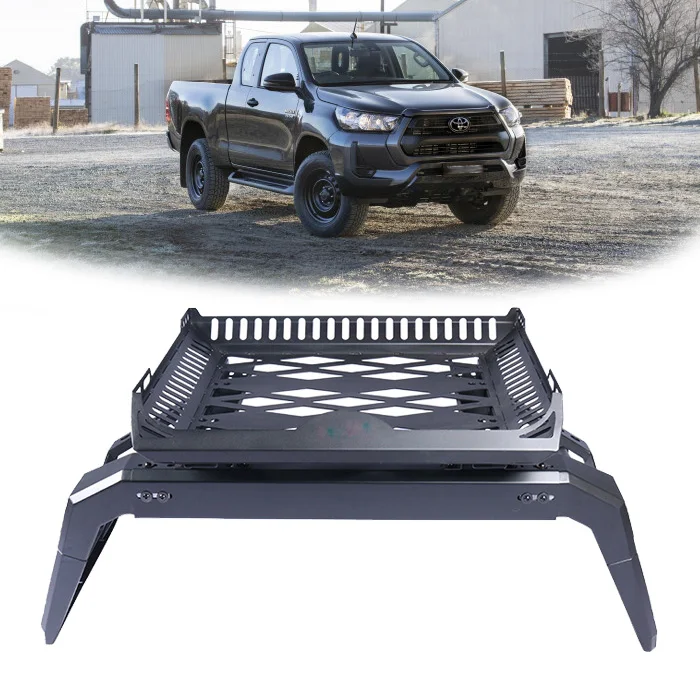 Black Trucks sports bar Roll Bar roll cage For TOYOTA HILUX REVO 15-17/ROCCO 18+  4x4 Accessories