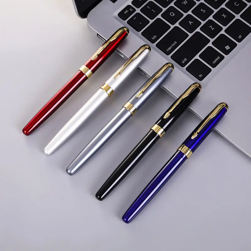 Pluma Estilografica высокое качество заводская цена пользовательский логотип тиснение золотая ручка Роскошная металлическая перьевая Бизнес