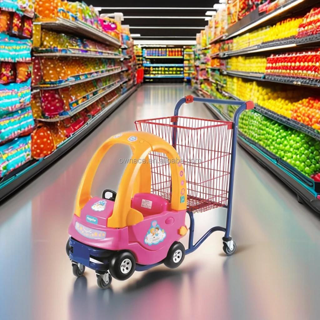Super Market Kid Shopping Cart Kids Trolley With Wheels/mini Trolley Toy Kids Plastic Shopping Trolley Car