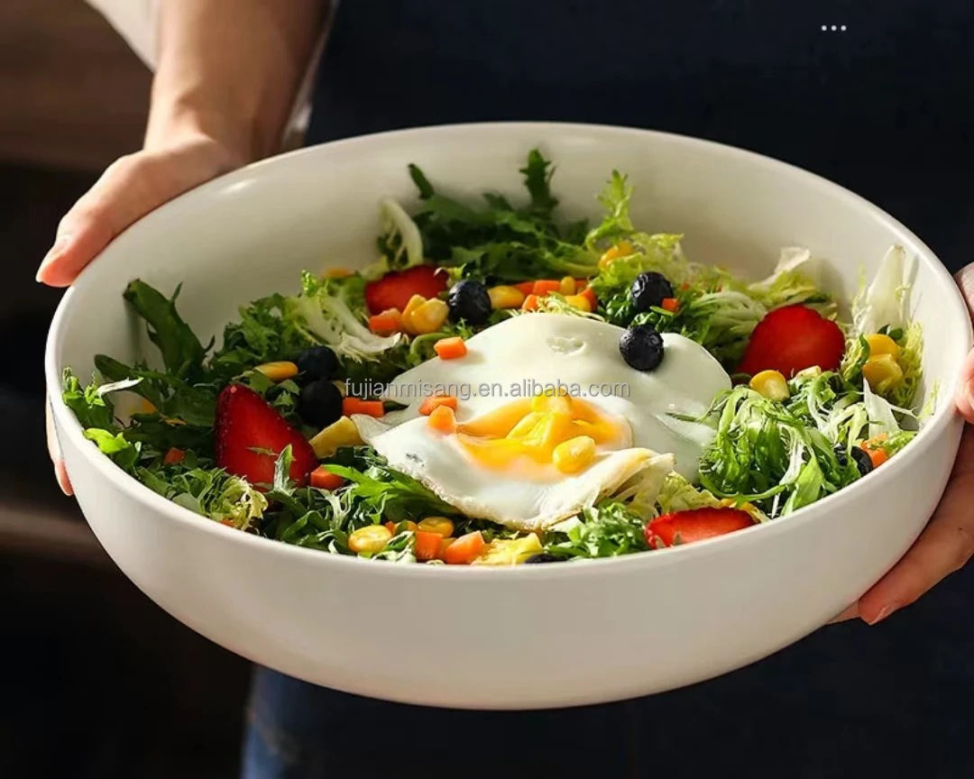 Hot Selling Large Melamine Salad Serving Bowl Fujian Unbreakable Round Fruit