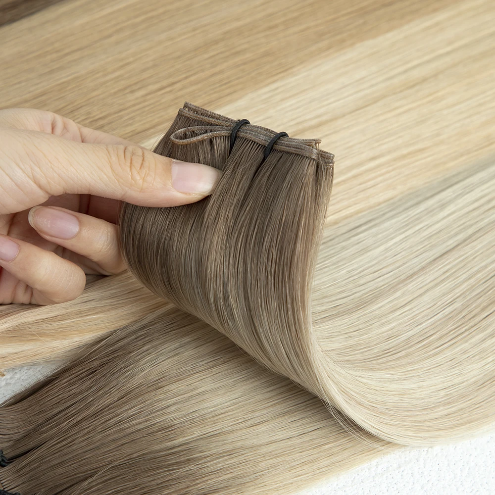 Leshine New Arrival Genius Weft Hair Extensions Top Quality Human Hair Extension Genius Hair Weft