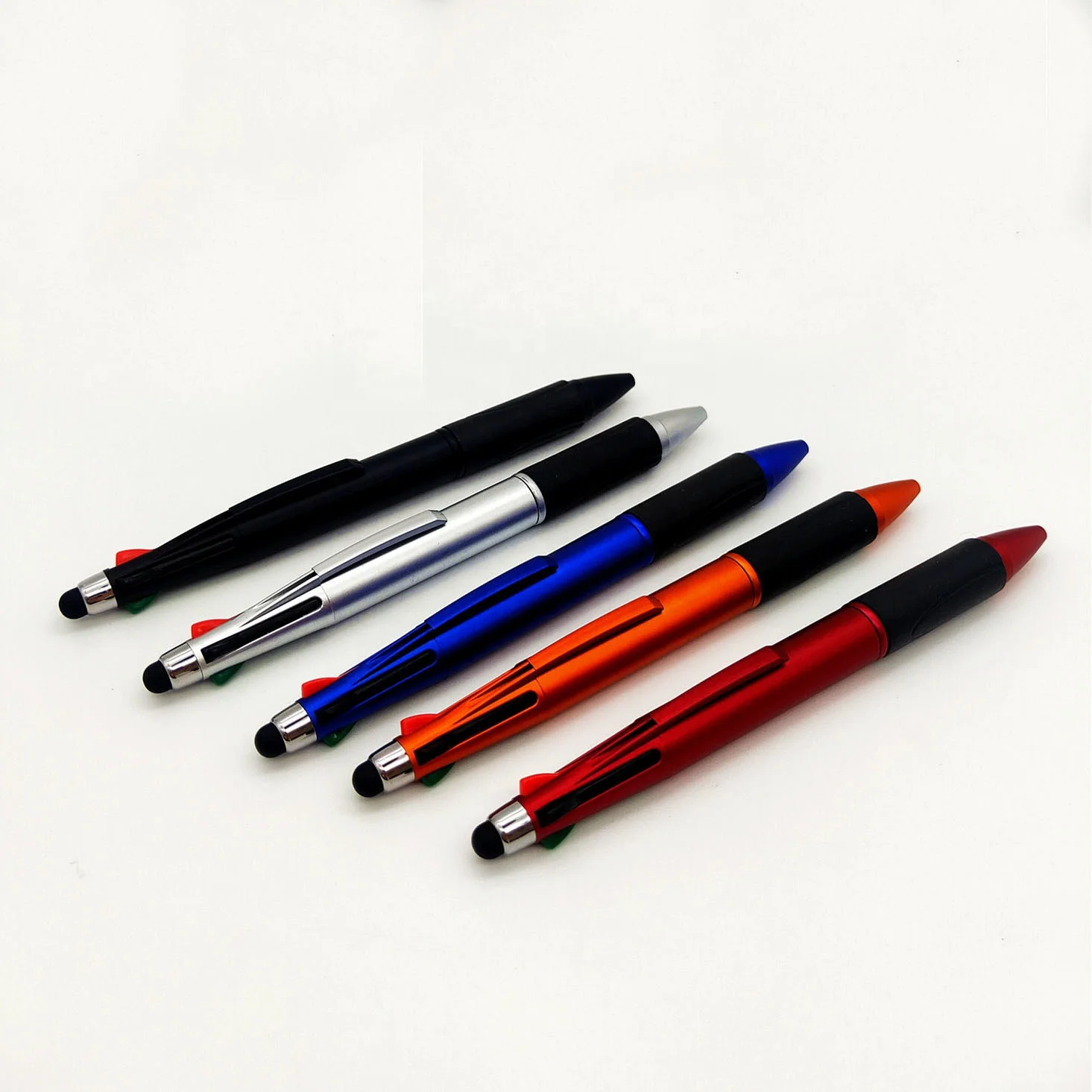 Stylus 4 color ballpoint pen in one 4 in 1 tablet colored stylus pen multicolor 4 colour ink  ball pen