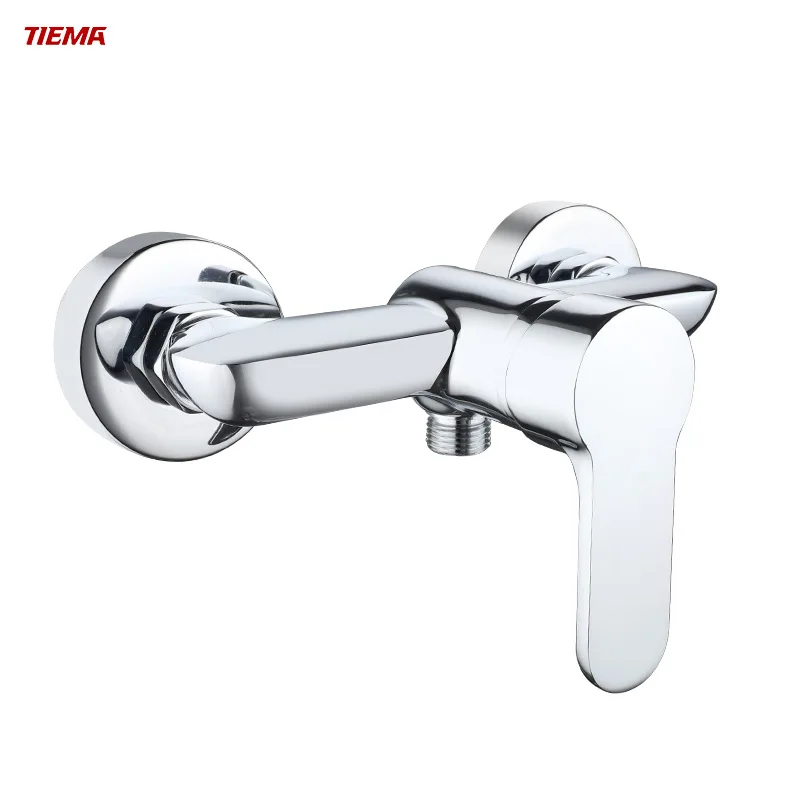 TIEMA High Quality 35mm Ceramic Chrome Contemporary Brass Bath & Shower Head With Faucets