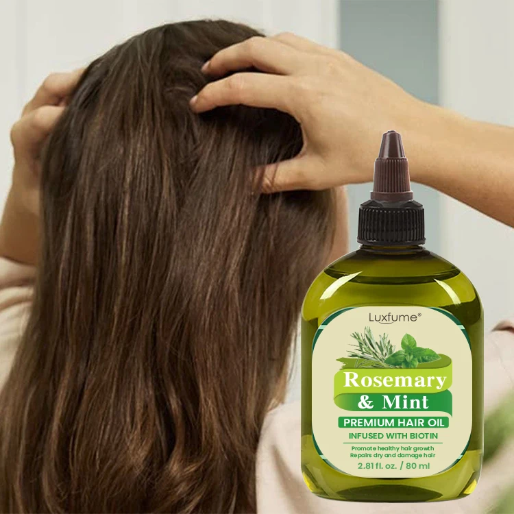 Private Label 80Ml Rosemary Hair Essential Oils For Natural Hair Growth