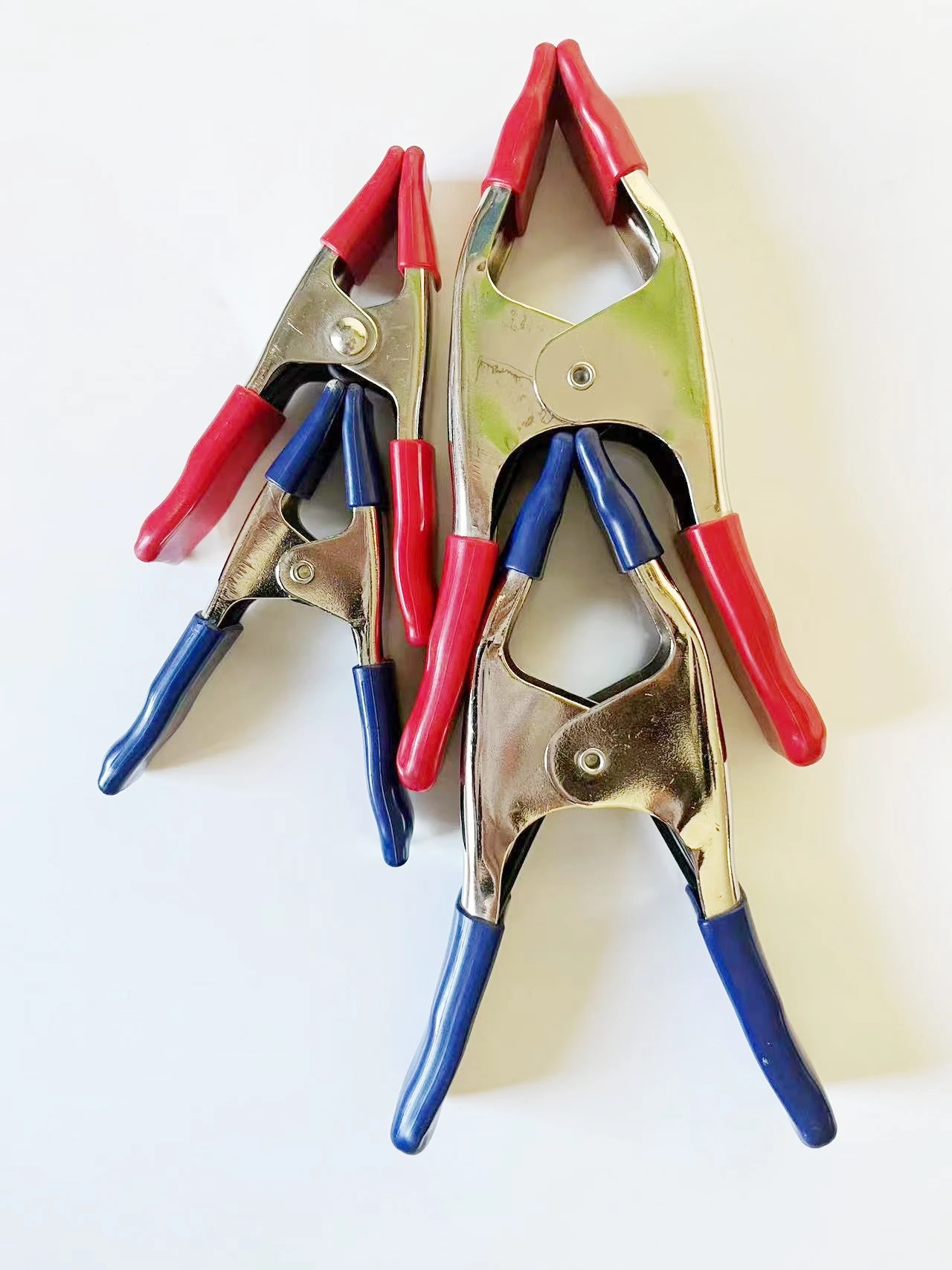 Wholesale 2 4 6 Inch Finger Grips Iron A Type Spring Clamp with Rubber Tips Clips