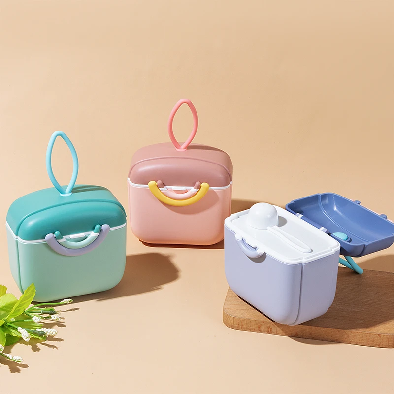 New Portable Storage Box Large Capacity Leakproof Doser Milk Powder Food Container Dispenser for Outdoor Portable