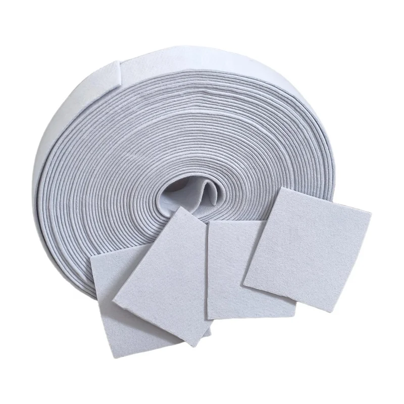 Manufacture (ROHS Certification) 100%PES needle punched Nonwoven Fabric white felt sheet roll for Engineering Felt Industry Felt