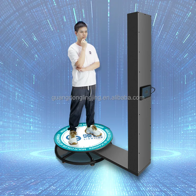 Ling Jing 800 Вт 10s высокоточный сканер для реальных людей 360 ° вращающийся 3D фотографический портретный 3D-печати
