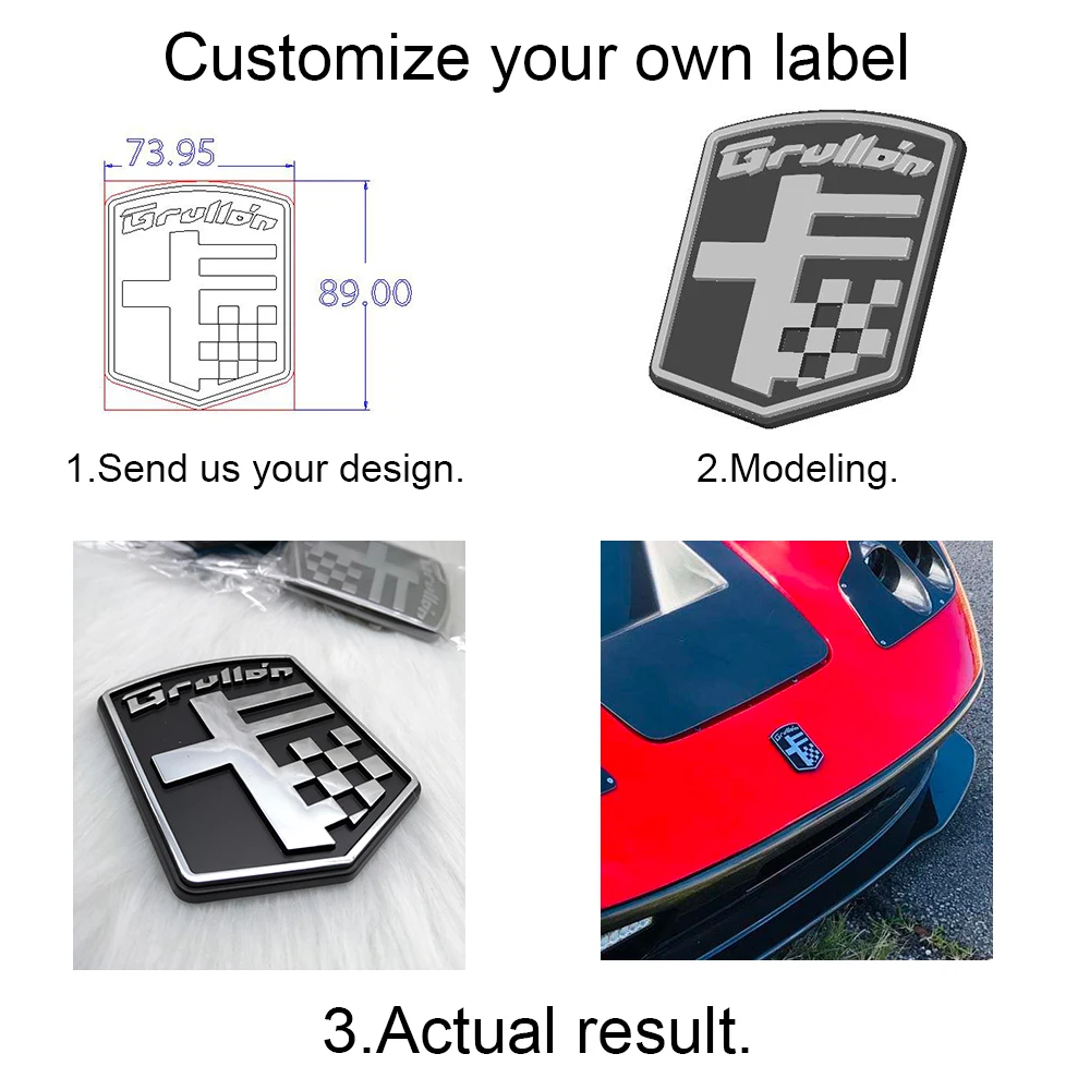 Hot sale strong adhesive 3d car emblem ABS sticker Enamel Letter Led Car Logo Emblems plastic car logo custom
