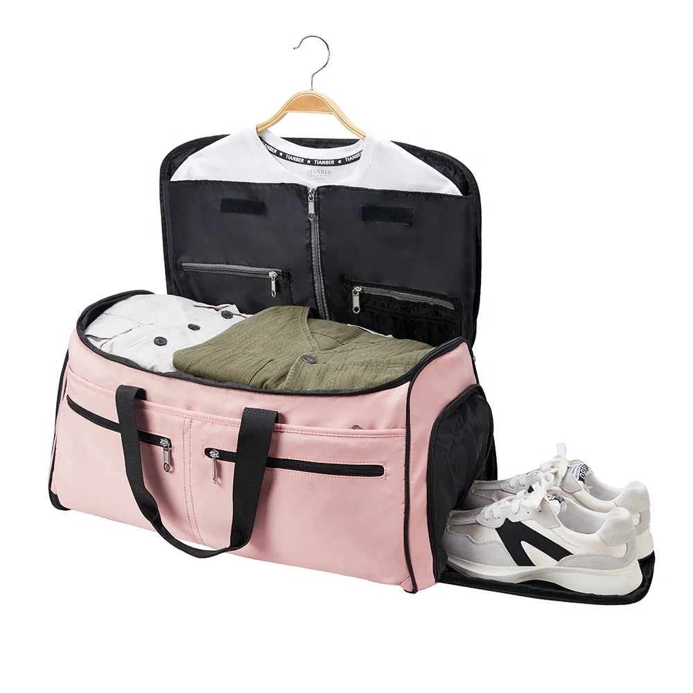 Розовая сумка, чемодан, спортивные сумки для мужчин и женщин, сумка для одежды для путешествий, одежда, спортивная сумка с отделением для обуви