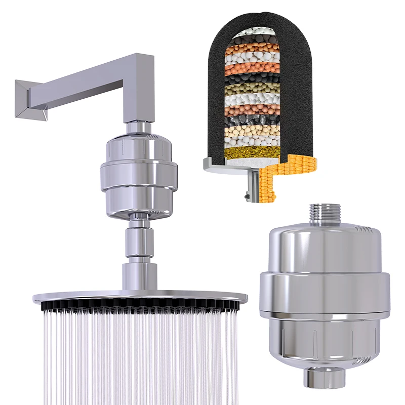 Хит продаж 15-ступенчатый фильтр для душа