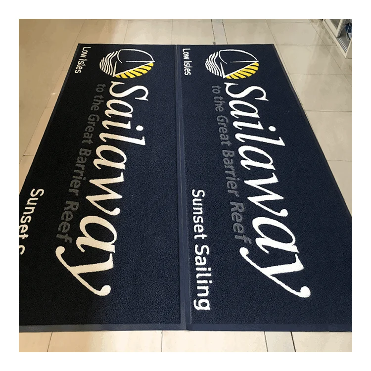 Nylon Doormat Suppliers Custom Printed Floor Logo Design Comfort Mat For Advertisement Rugs
