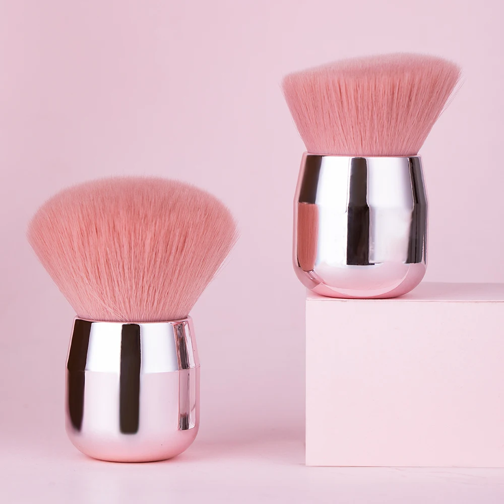 Single Mushroom Make Up Foundation Brush Beauty Round Kabuki Powder Custom Logo Blush Makeup Brush