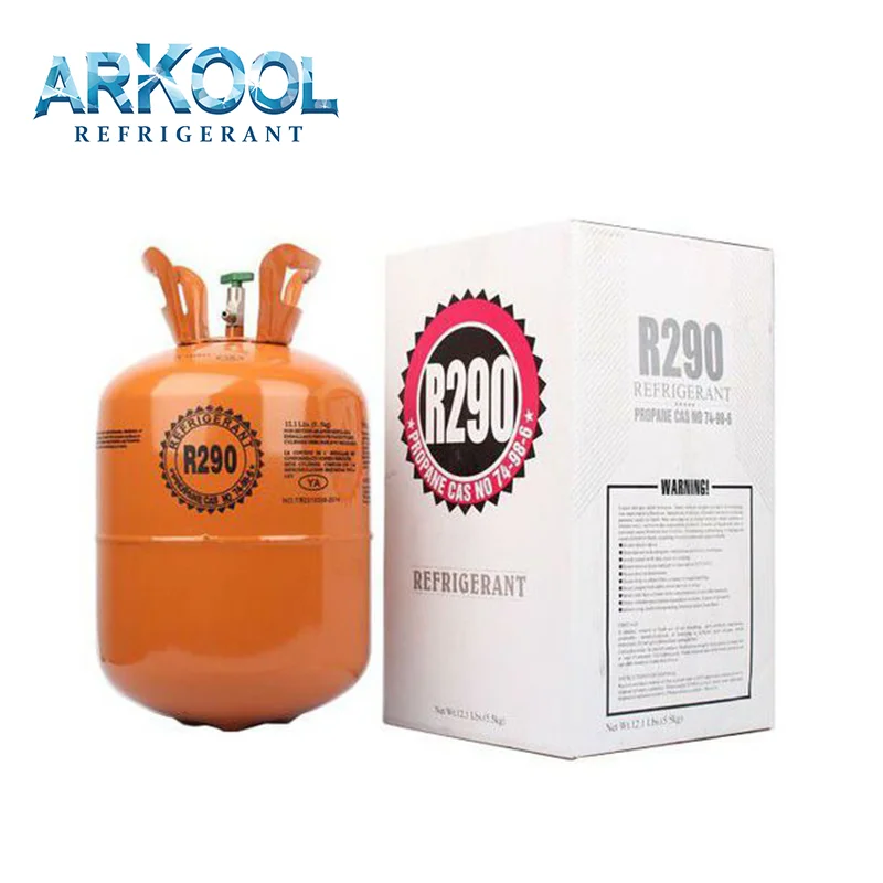 Arkool Original Supplier High purity and good price for cooling system coolant gas R290 refrigerant gas
