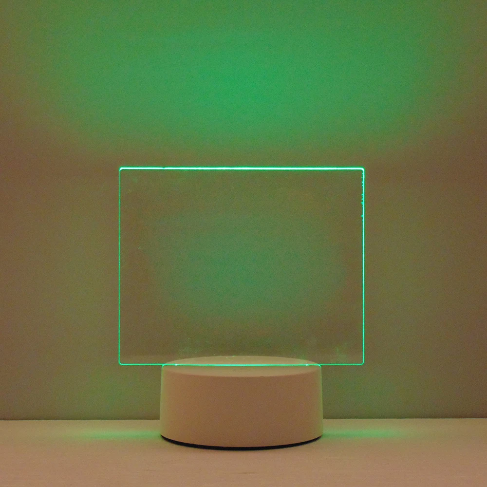 LED 16 Color Change Customize Logo Lamp 3D Illusion Acrylic Lamp Gift Table Night Light for bedroom