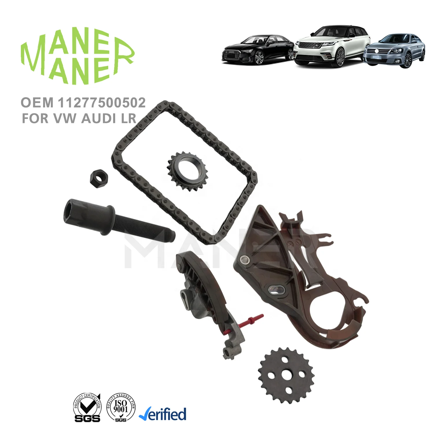 MANER auto Engine Parts 11277500502 factory stock factory price Oil Pump Timing Drive Chain Kit for BMW N46 2.0L