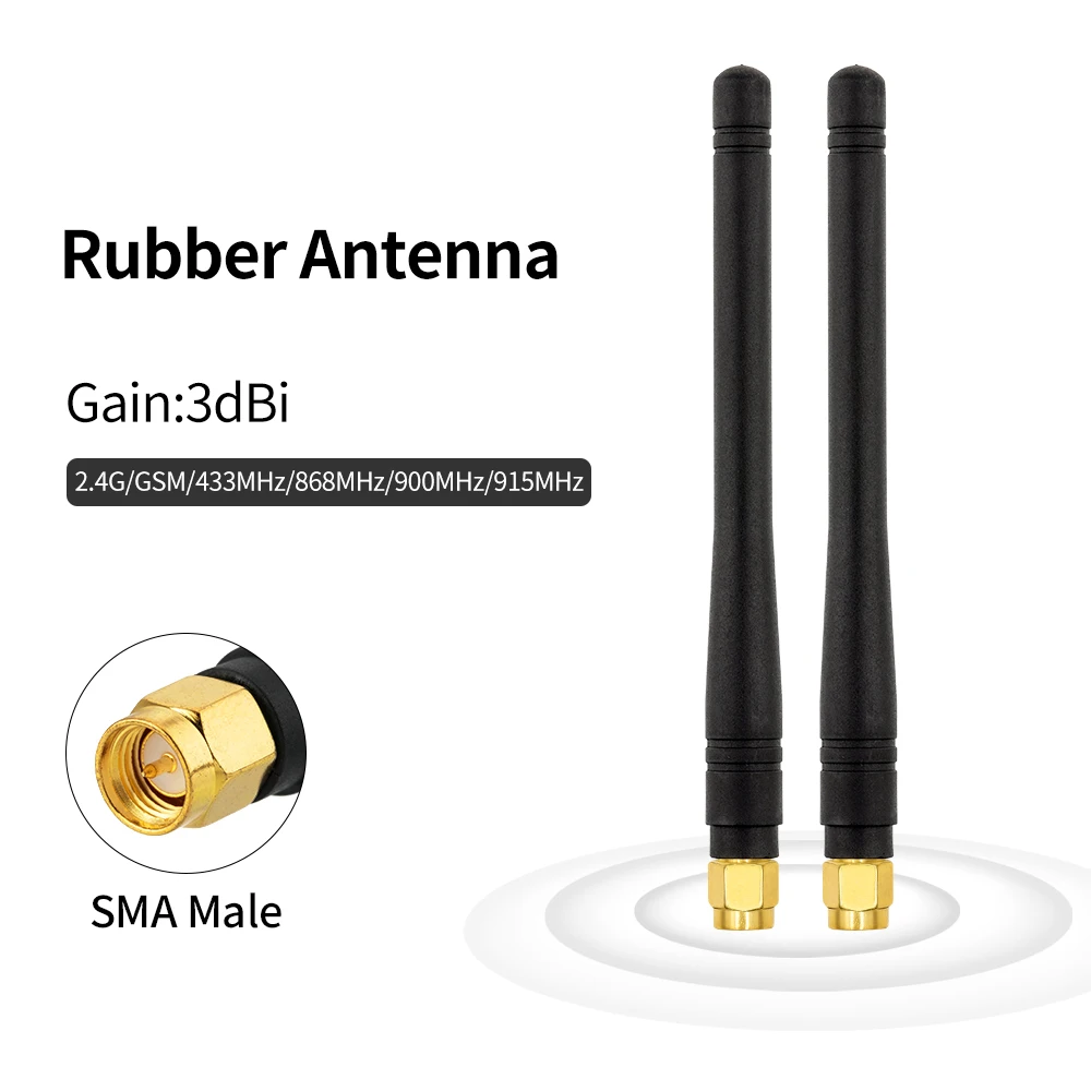 115mm length omni direction rubber GSM 3G antenna multi band SMA male straight stubby 3g gprs gsm antenna