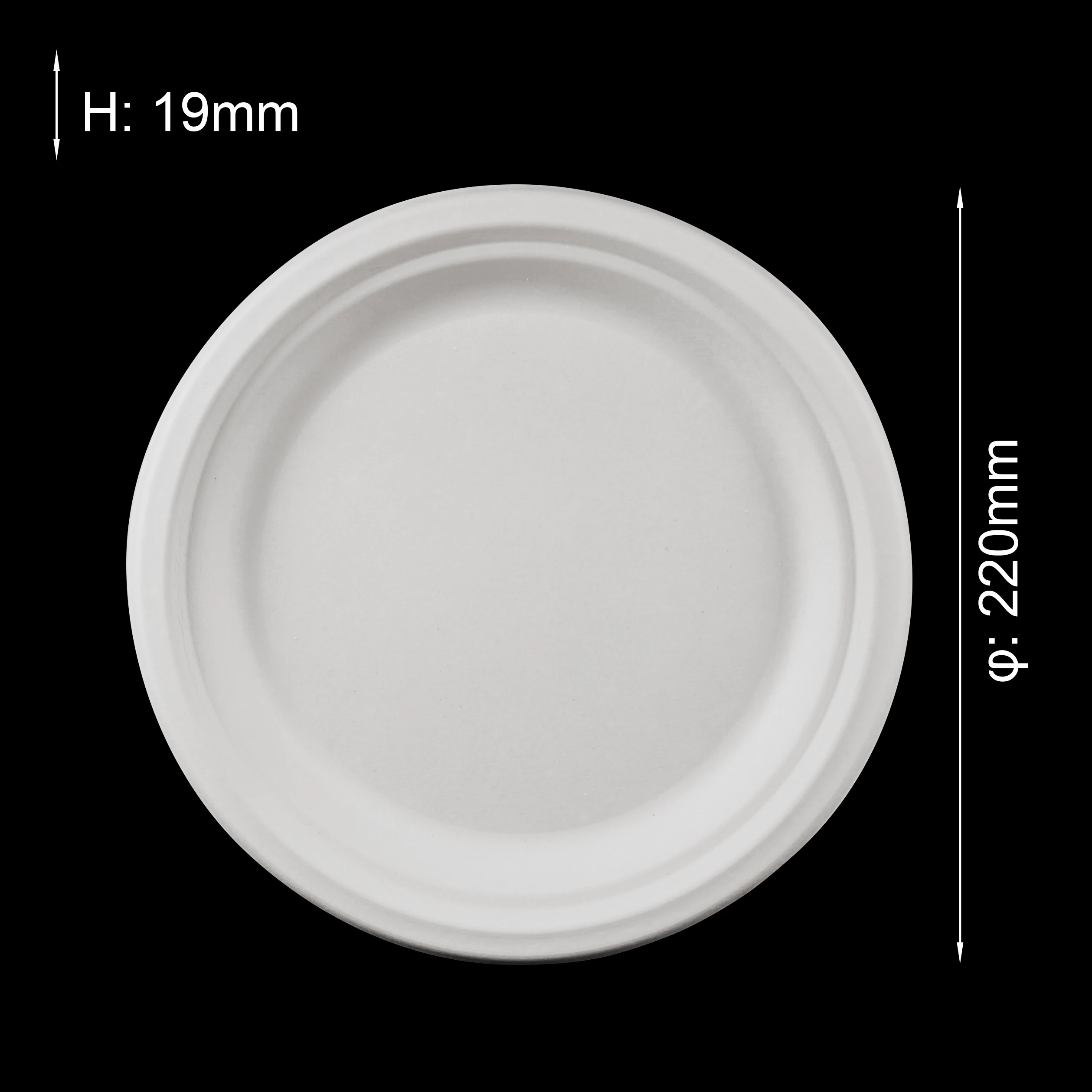 Круглая биоразлагаемая Целлюлоза для вечеринки, ресторана, сахарного тростника, бамбукового волокна, обеденная бумага, одноразовые тарелки
